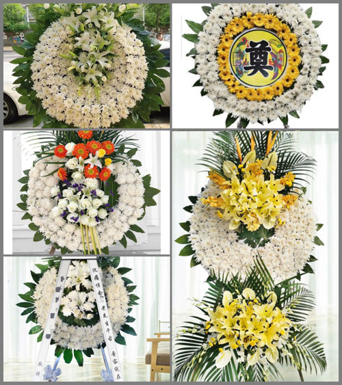 山东青岛莱西市望城街道生家埠村花圈速递